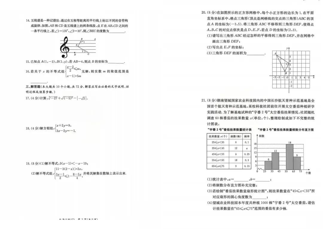 刚考完!长郡、雅礼集团初一初二期末考试试卷及答案来了-第26张图片-四季读书网 刚考完!长郡、雅礼集团初一初二期末考试试卷及答案来了-第26张图片-四季读书网