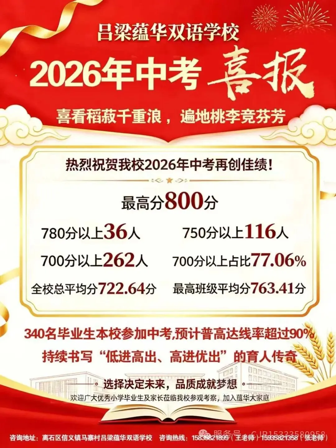 吕梁:2026年中考喜报-第10张图片-四季读书网