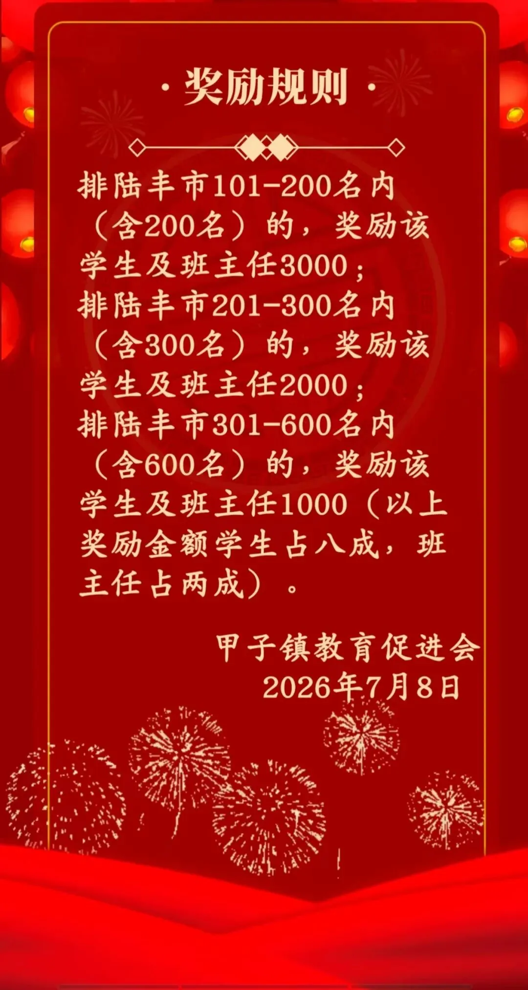 甲子中考学子 . 来领奖啦!最高8000元...-第3张图片-四季读书网 甲子中考学子 . 来领奖啦!最高8000元...-第3张图片-四季读书网