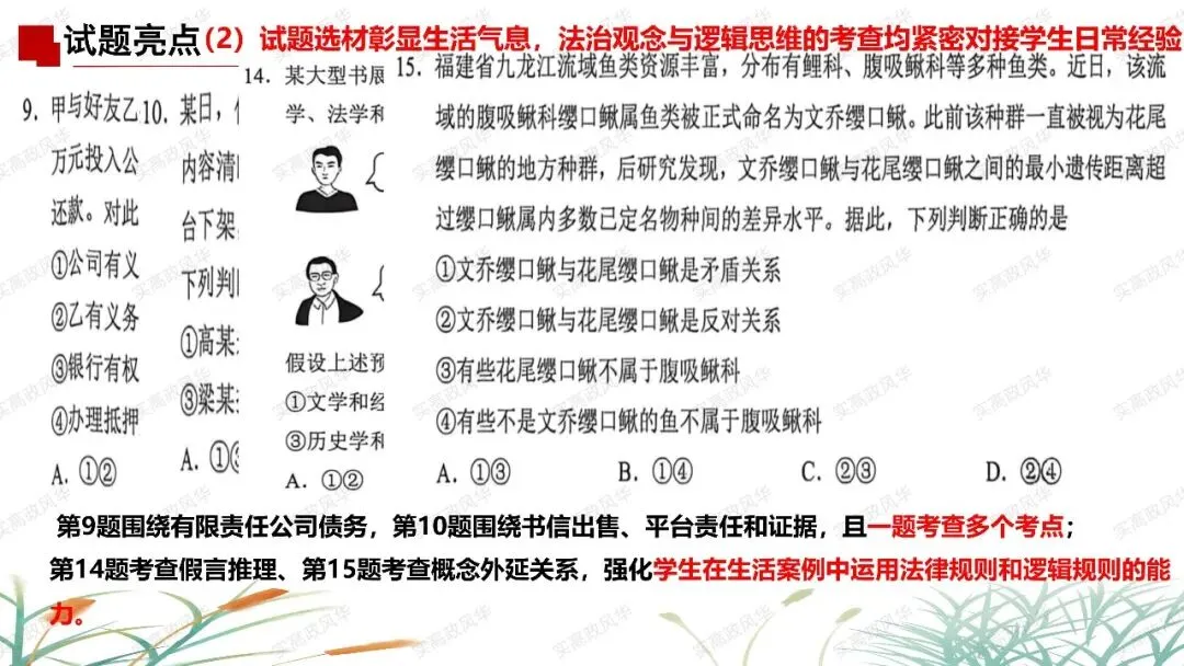 2026年高考政治试卷试题分析-第7张图片-四季读书网