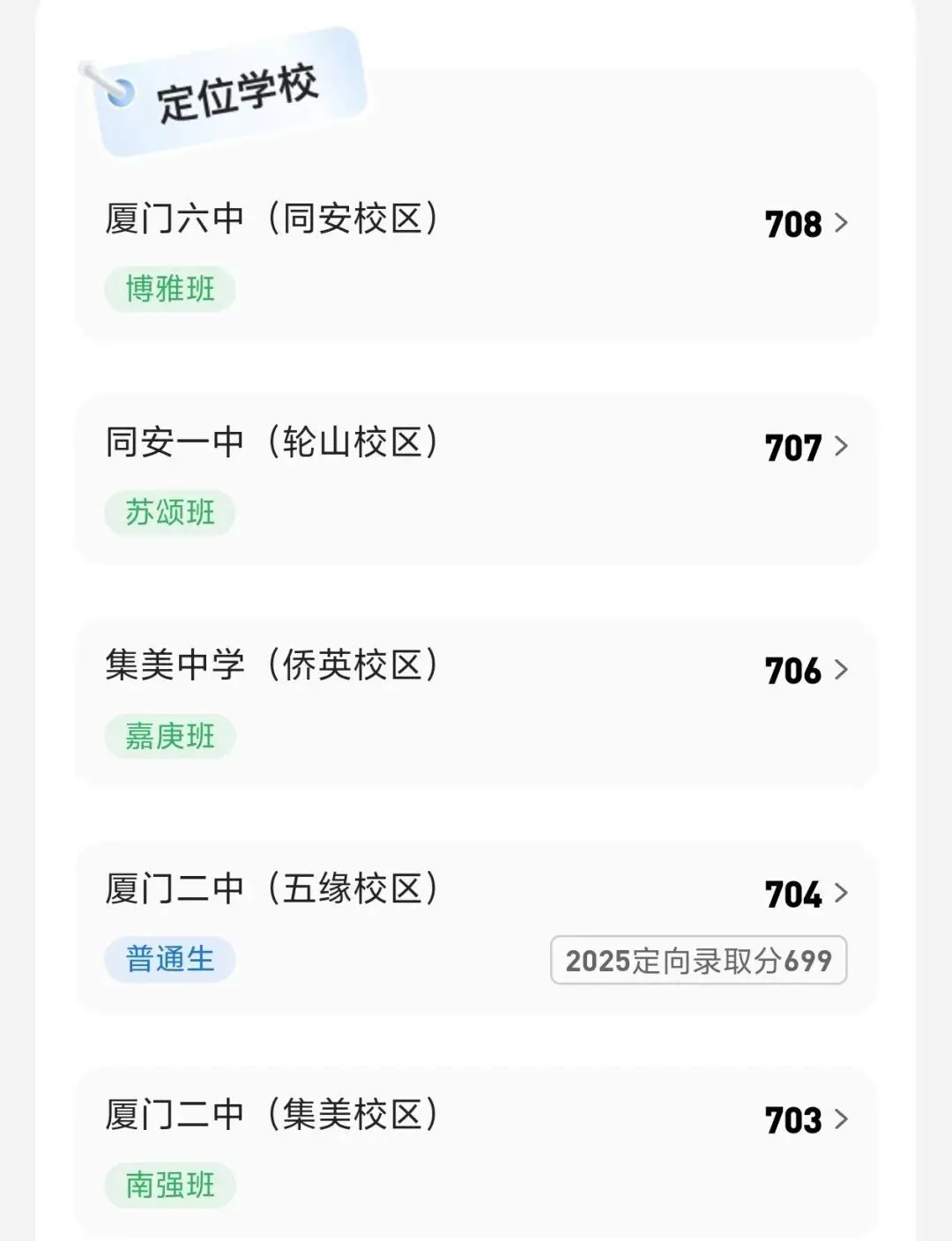 你的中考成绩能上哪个高中?2026年厦门中考分数测算对应高中!-第5张图片-四季读书网