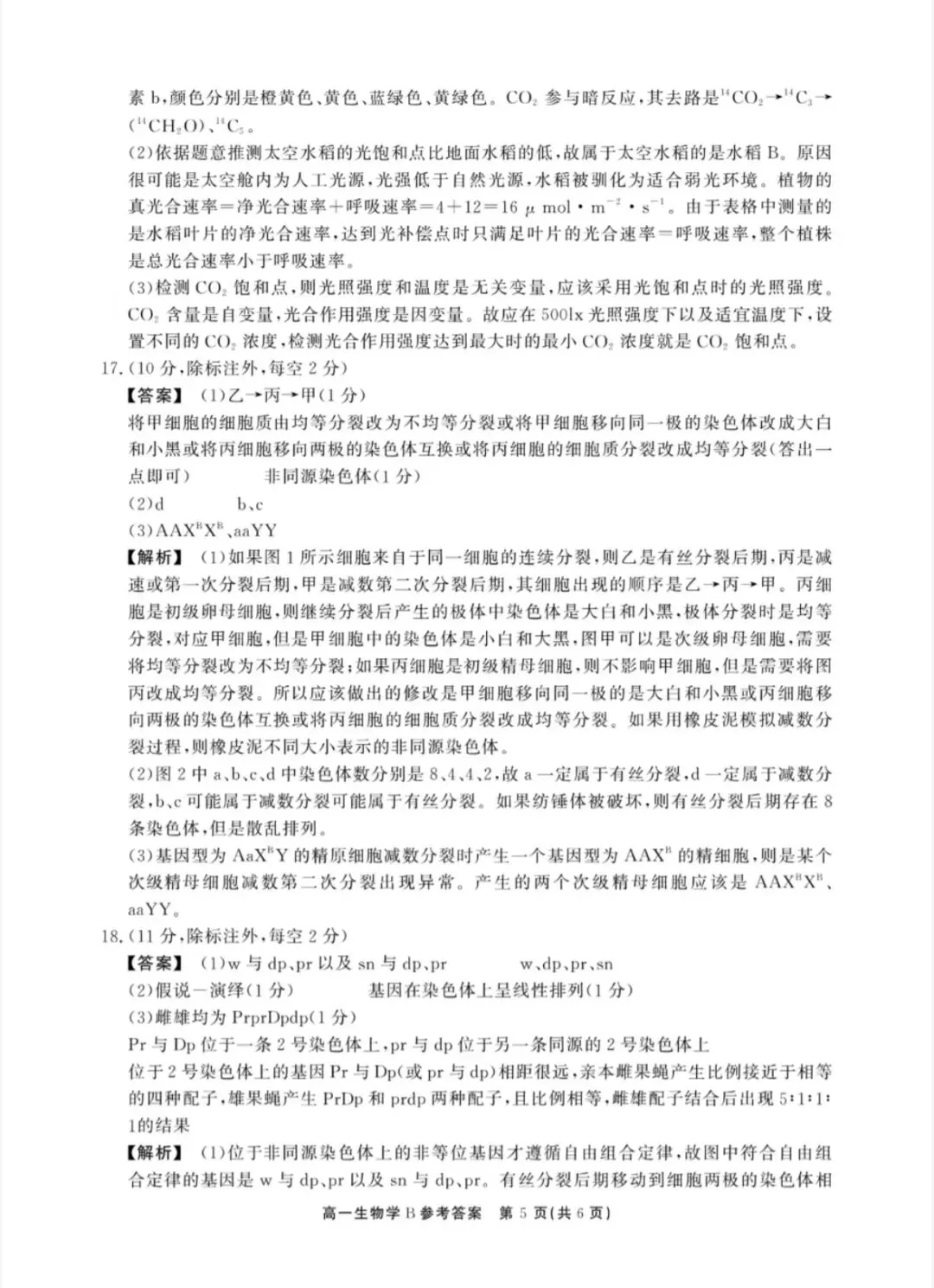 2026年春学期高一期末试卷(必修一到必修二第5章)-第11张图片-四季读书网
