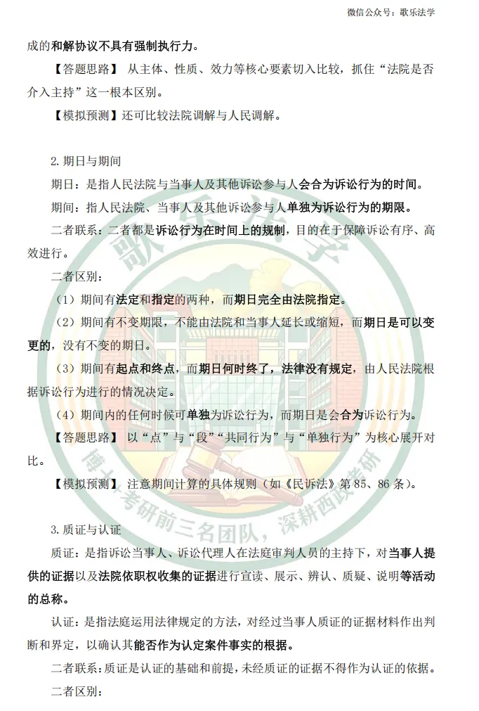状元析真题:26西政民事诉讼法考研真题解析-第5张图片-四季读书网 状元析真题:26西政民事诉讼法考研真题解析-第5张图片-四季读书网