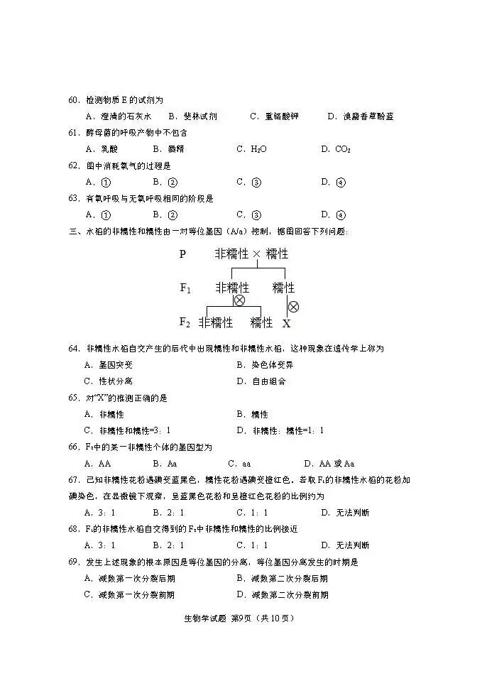 2026年辽宁省高中学业水平考试【生物】模拟试卷(二)+答案-第11张图片-四季读书网