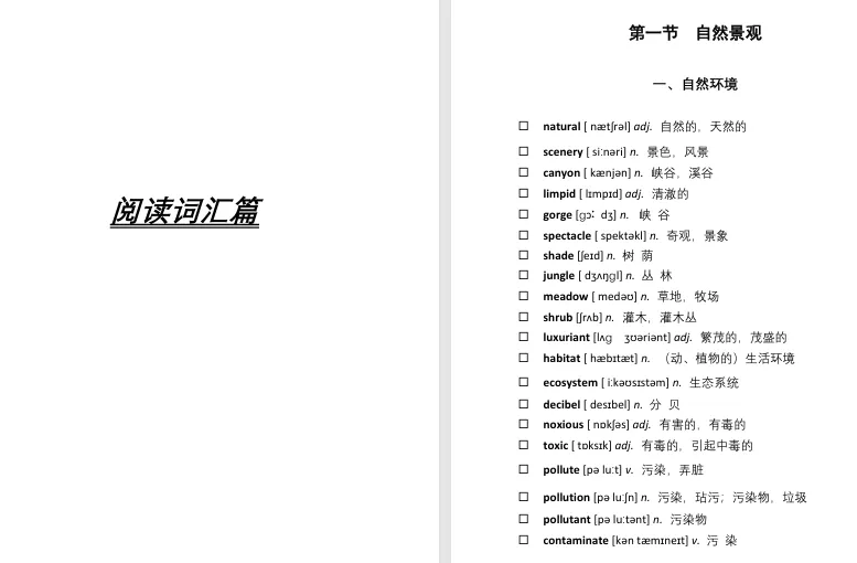 雅思真题|4000核心词电子版!覆盖全科高频话题,完整版PDF可打印!-第10张图片-四季读书网
