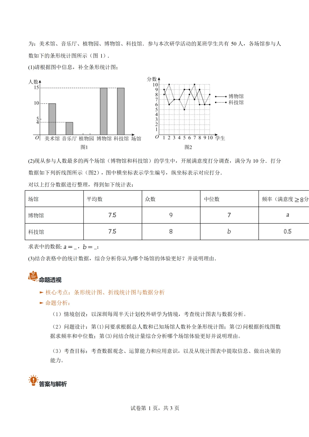 2026中考全国各地数学真题详细解读(共27专题)-第23张图片-四季读书网
