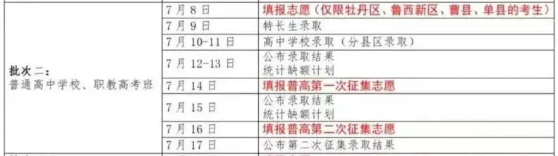 【中考普高补录】曹县、东明、鄄城、郓城、等中考生请注意!-第8张图片-四季读书网
