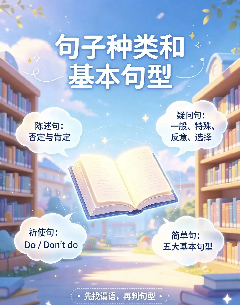 中考语法第14讲:句子种类和基本句型(概念+必考点+答题技巧+20题真题+解析)-第2张图片-四季读书网 中考语法第14讲:句子种类和基本句型(概念+必考点+答题技巧+20题真题+解析)-第2张图片-四季读书网