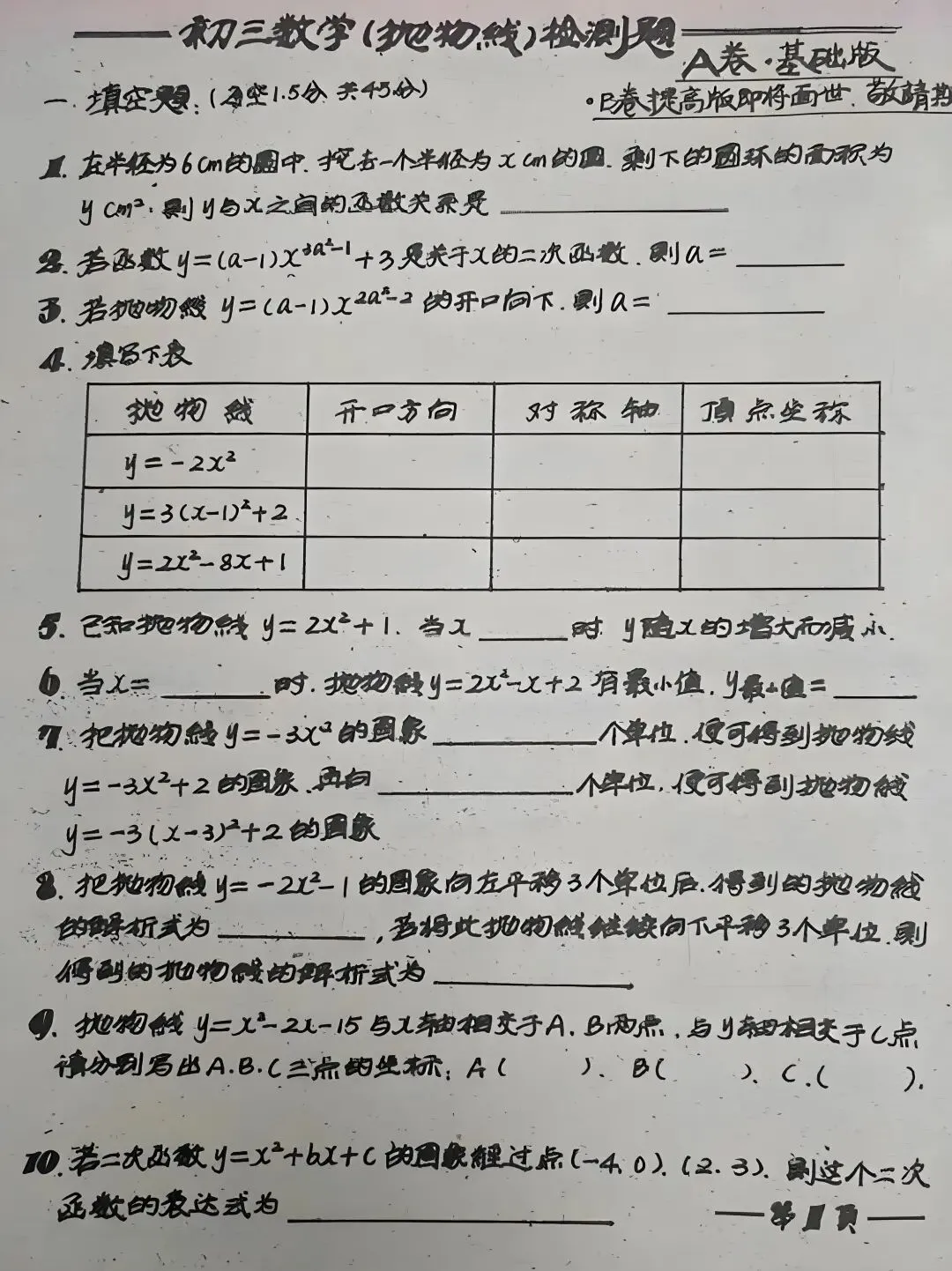 你做过油印的试卷吗?-第1张图片-四季读书网