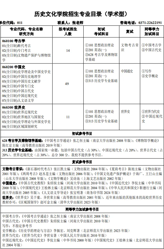 27历史学考研院校考情丨河南大学招生人数丨分数线丨历年真题丨参考书目-第7张图片-四季读书网