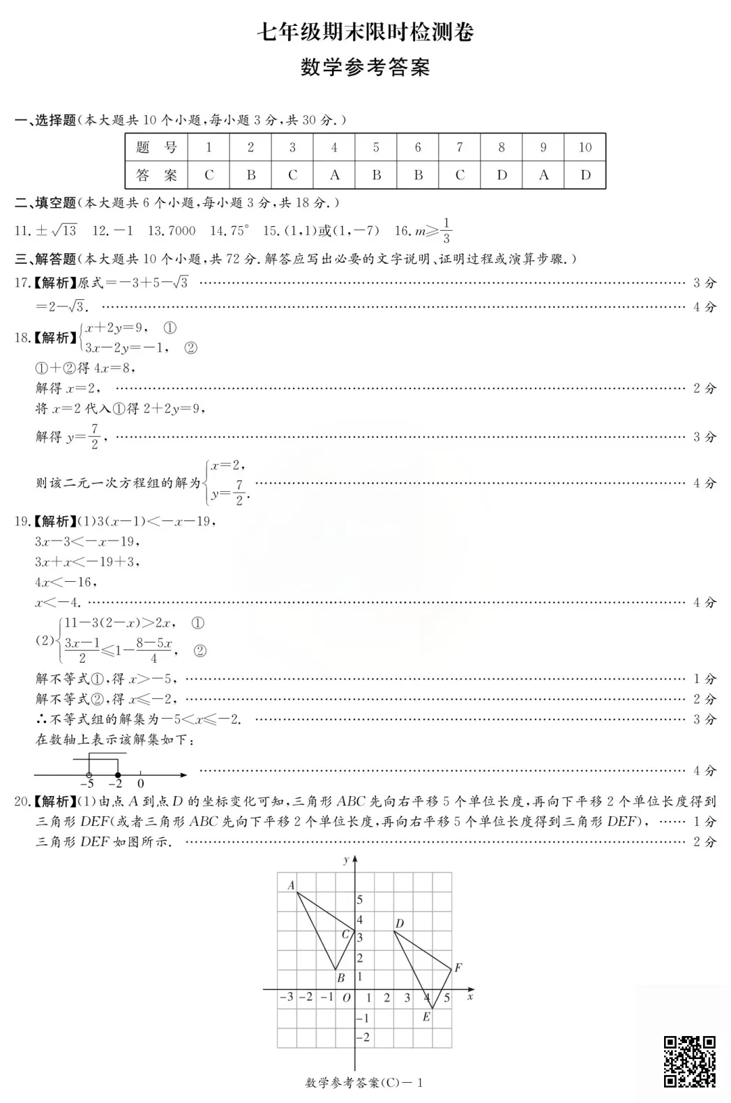 速领!刚考完的长郡雅礼初一初二期末试卷附答案!-第25张图片-四季读书网