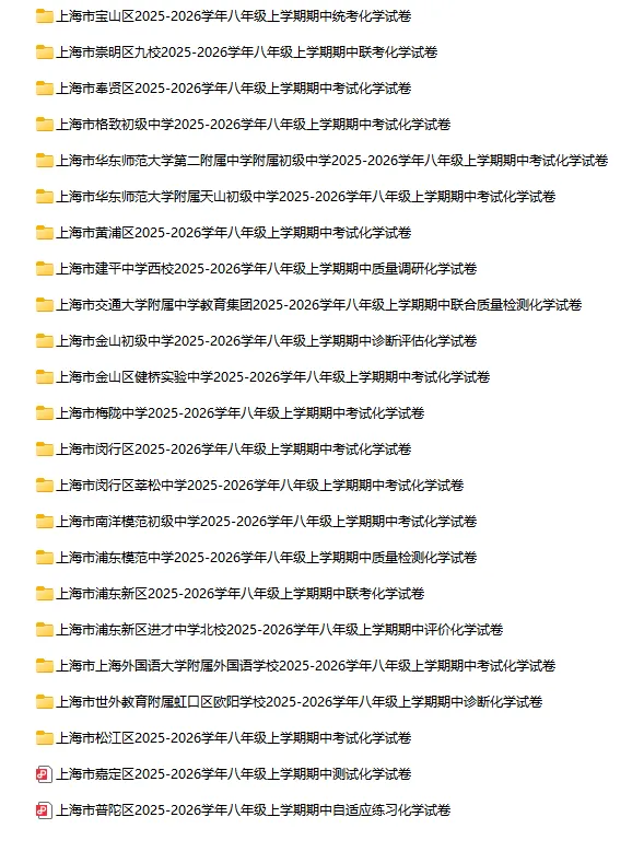 2025-2026学年上海初高中化学试卷汇总(791份)-第2张图片-四季读书网 2025-2026学年上海初高中化学试卷汇总(791份)-第2张图片-四季读书网