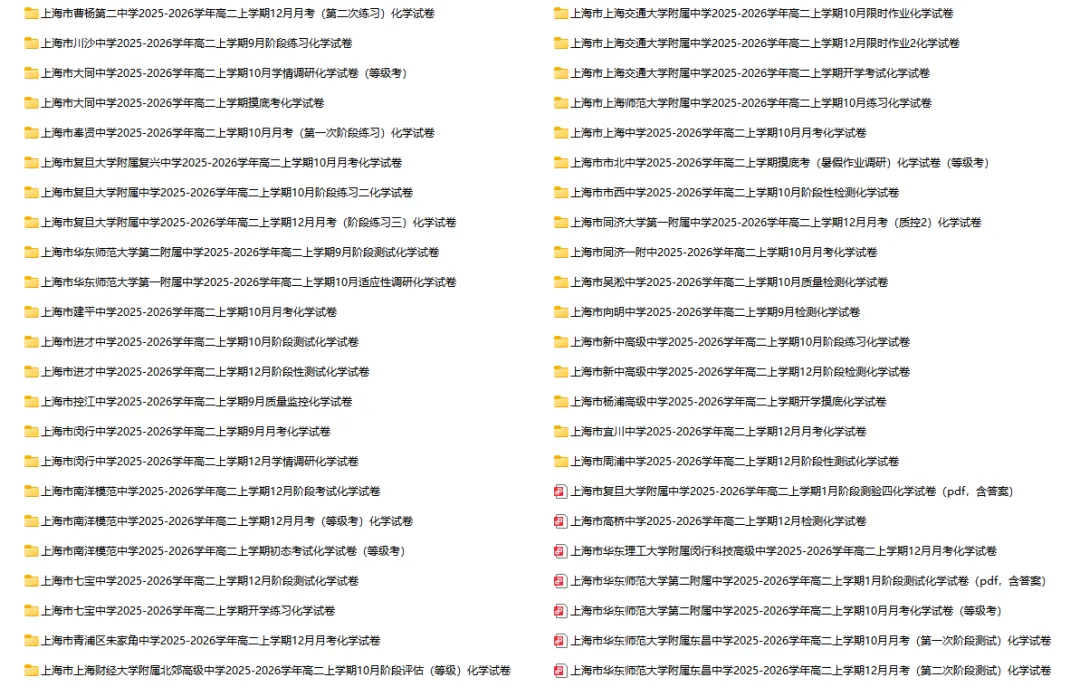 2025-2026学年上海初高中化学试卷汇总(791份)-第21张图片-四季读书网 2025-2026学年上海初高中化学试卷汇总(791份)-第21张图片-四季读书网