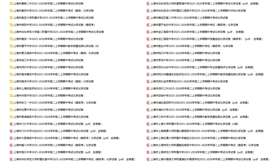 2025-2026学年上海初高中化学试卷汇总(791份)-第23张图片-四季读书网 2025-2026学年上海初高中化学试卷汇总(791份)-第23张图片-四季读书网