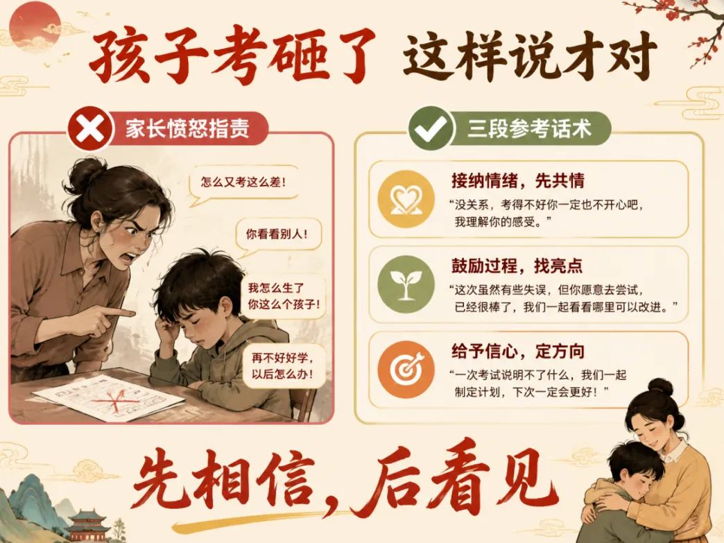 孩子考砸了拿着试卷回家,你的第一句话决定了他的下一步是否成功-第3张图片-四季读书网 孩子考砸了拿着试卷回家,你的第一句话决定了他的下一步是否成功-第3张图片-四季读书网