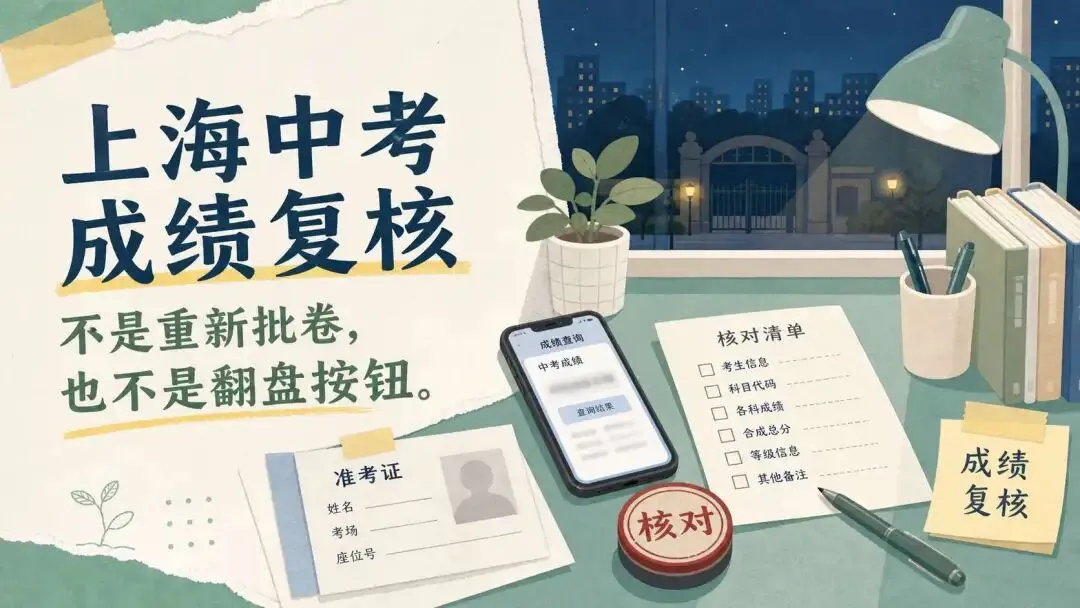 7月11日,上海中考家长先弄懂“成绩复核”:不是重新批卷,也不是翻盘按钮-第1张图片-四季读书网 7月11日,上海中考家长先弄懂“成绩复核”:不是重新批卷,也不是翻盘按钮-第1张图片-四季读书网