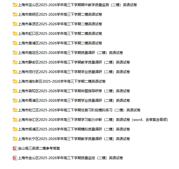 2025-2026学年上海初高中英语试卷汇总(1143份)-第55张图片-四季读书网 2025-2026学年上海初高中英语试卷汇总(1143份)-第55张图片-四季读书网