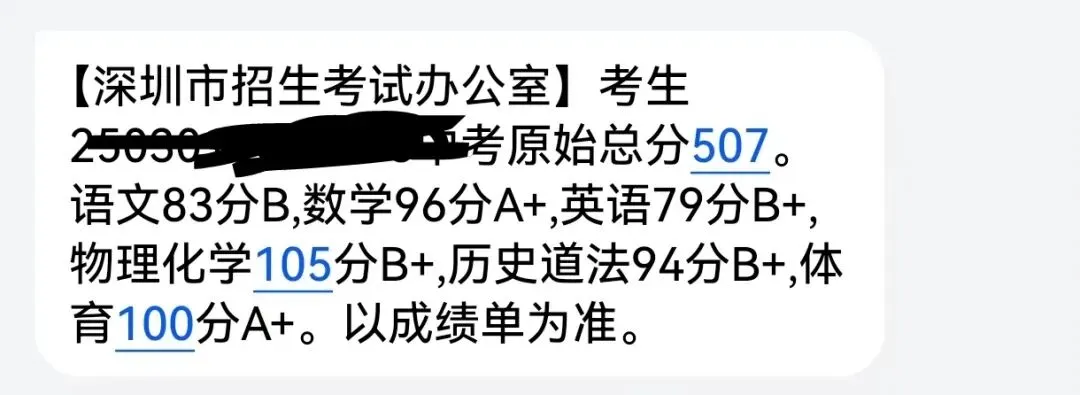 下周就出成绩了!深圳中考成绩单长什么样?-第3张图片-四季读书网