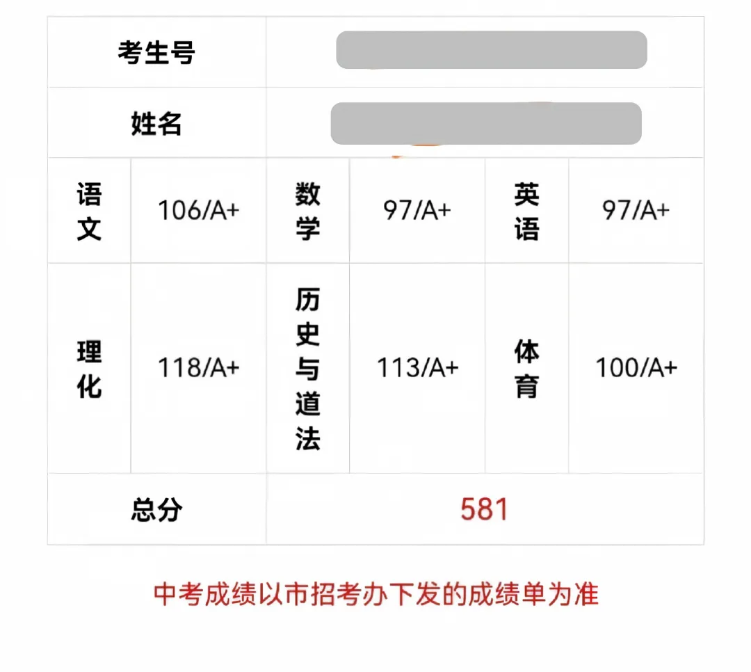 下周就出成绩了!深圳中考成绩单长什么样?-第5张图片-四季读书网