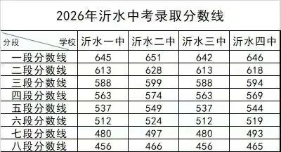 理性看待2026沂水中考各校录取分数线:数据背后,才是真正的教育格局-第1张图片-四季读书网