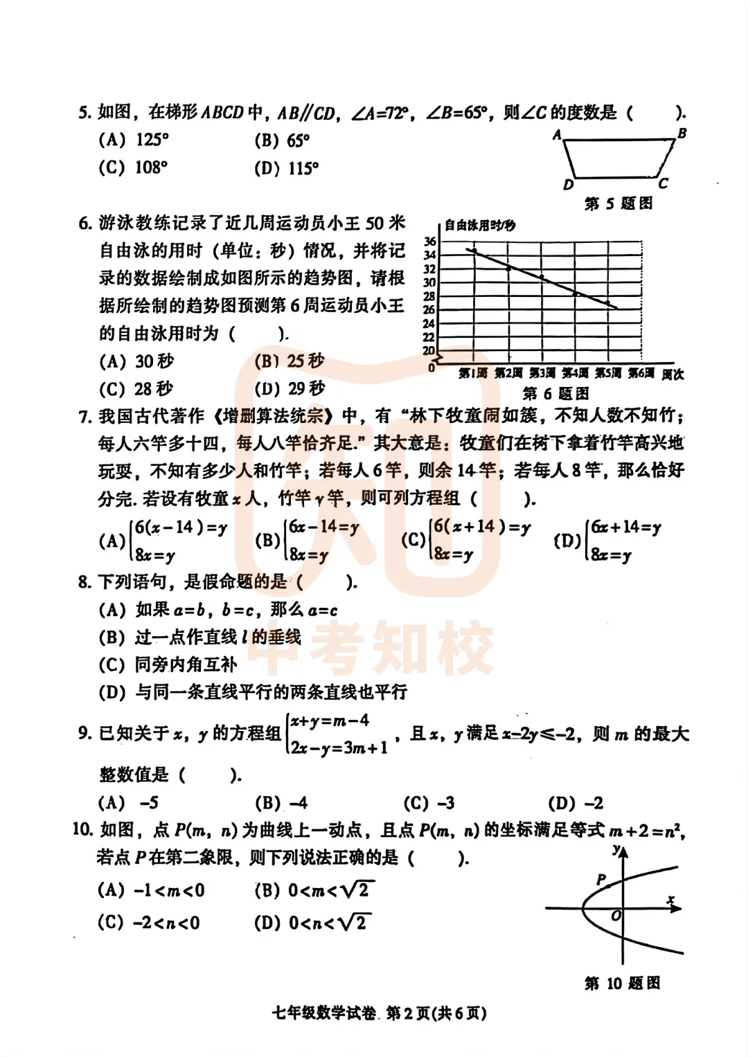 最新!广州各区初中期末真题&答案新鲜出炉!来看看你能拿多少分!-第9张图片-四季读书网 最新!广州各区初中期末真题&答案新鲜出炉!来看看你能拿多少分!-第9张图片-四季读书网
