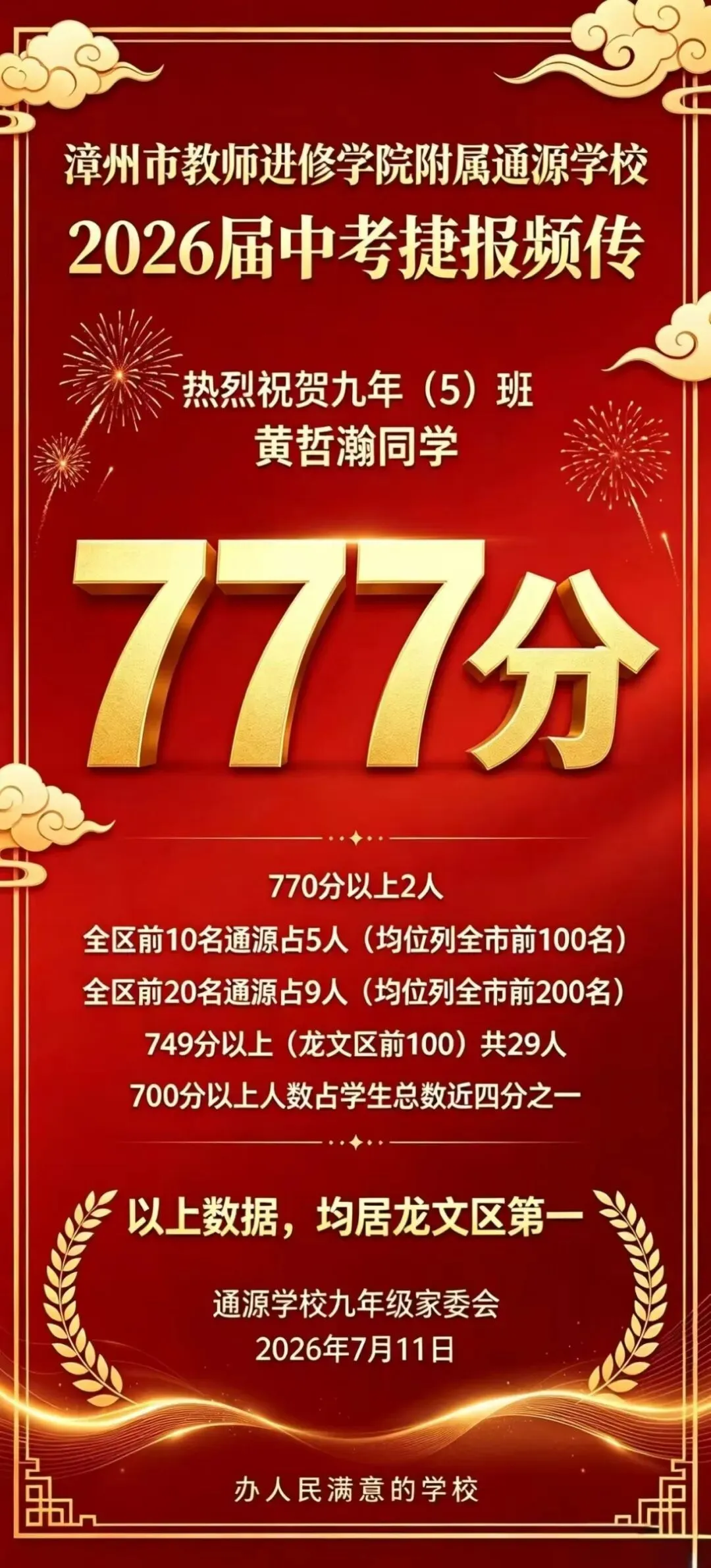 最新!漳州近20所中学2026年中考喜报来了!附漳州各校近3年中考切线!填志愿必看→-第6张图片-四季读书网