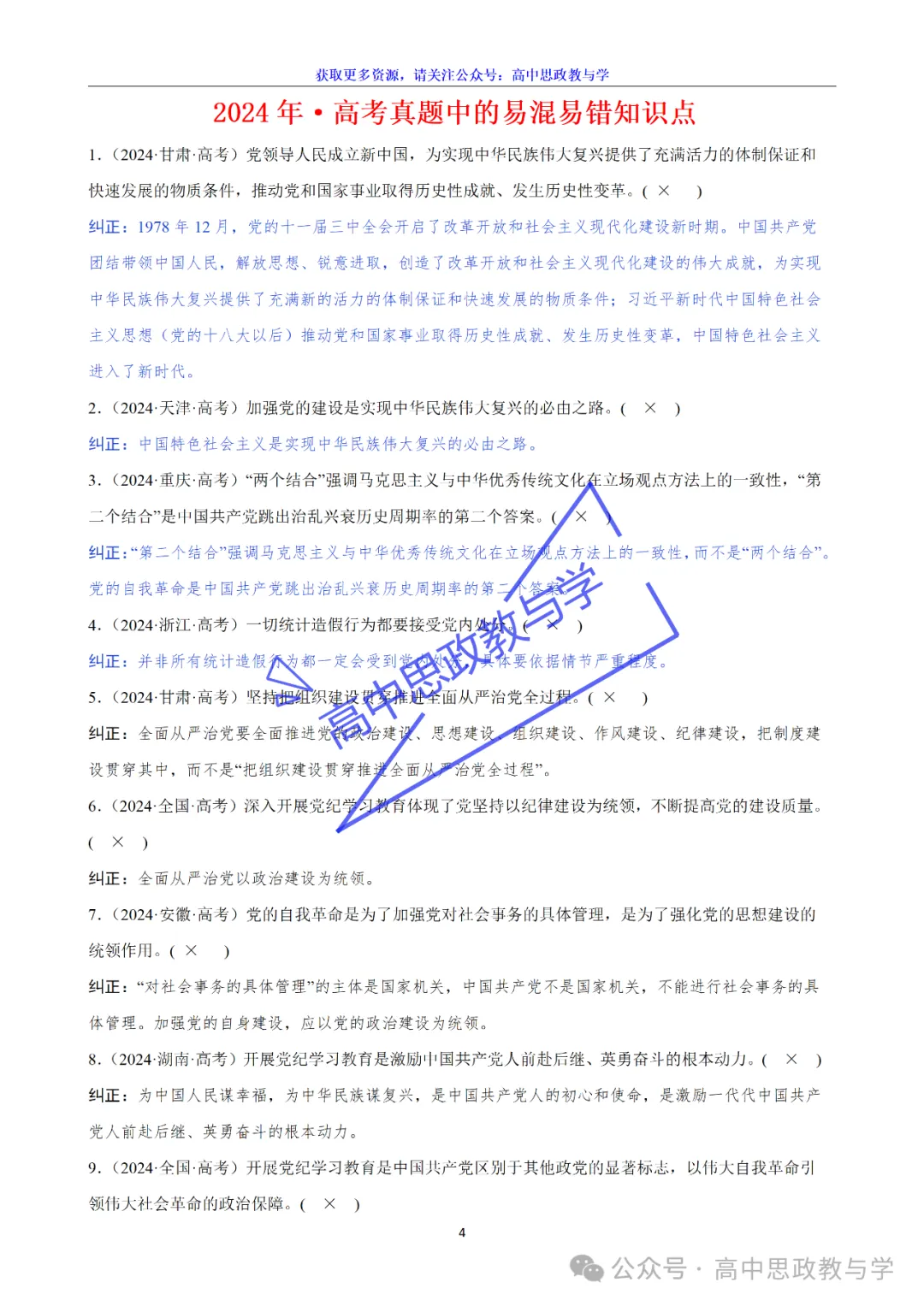 2022-2025年·高考真题中的易混易错知识点节选(7本书完整版)-第9张图片-四季读书网 2022-2025年·高考真题中的易混易错知识点节选(7本书完整版)-第9张图片-四季读书网