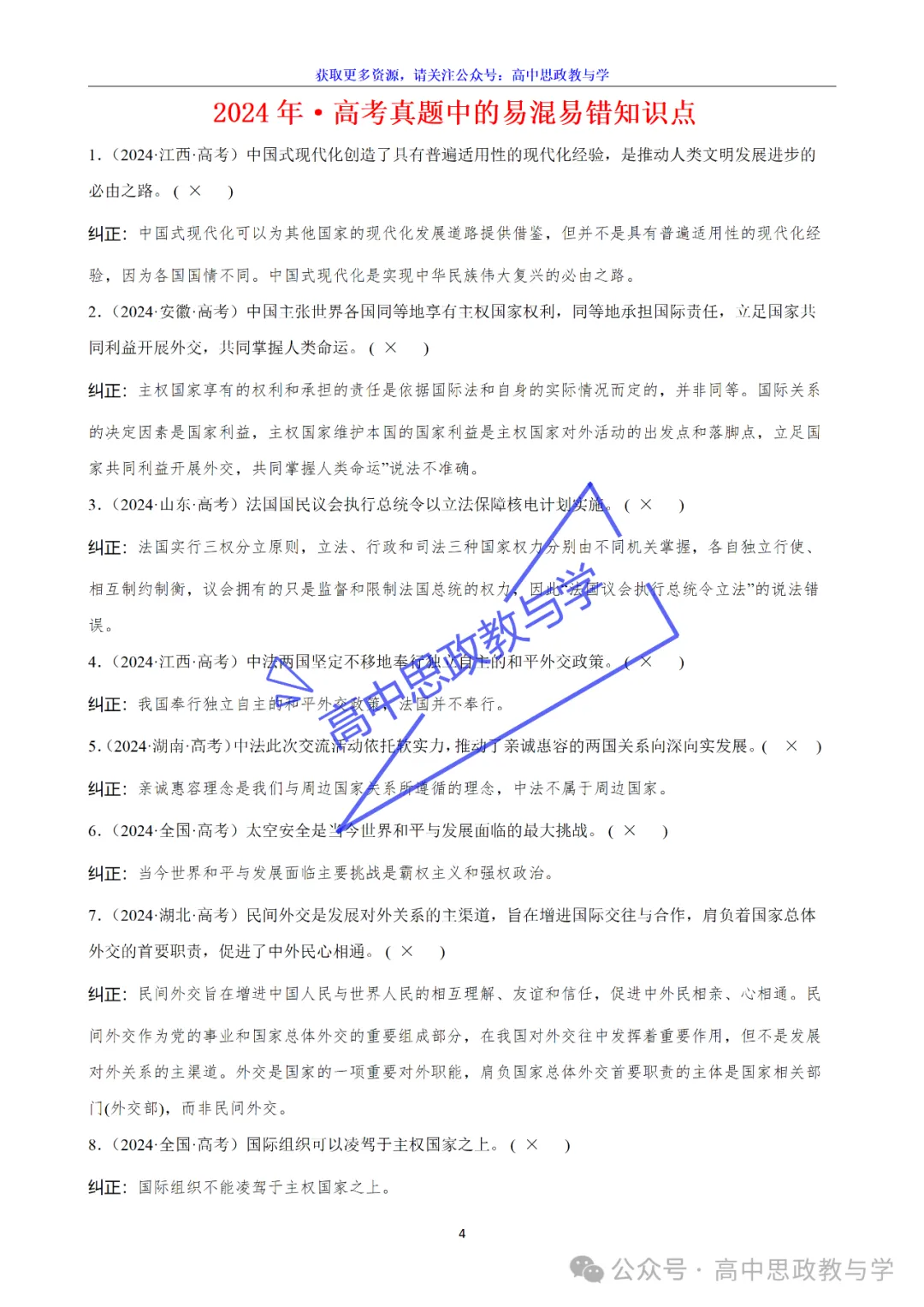 2022-2025年·高考真题中的易混易错知识点节选(7本书完整版)-第14张图片-四季读书网 2022-2025年·高考真题中的易混易错知识点节选(7本书完整版)-第14张图片-四季读书网