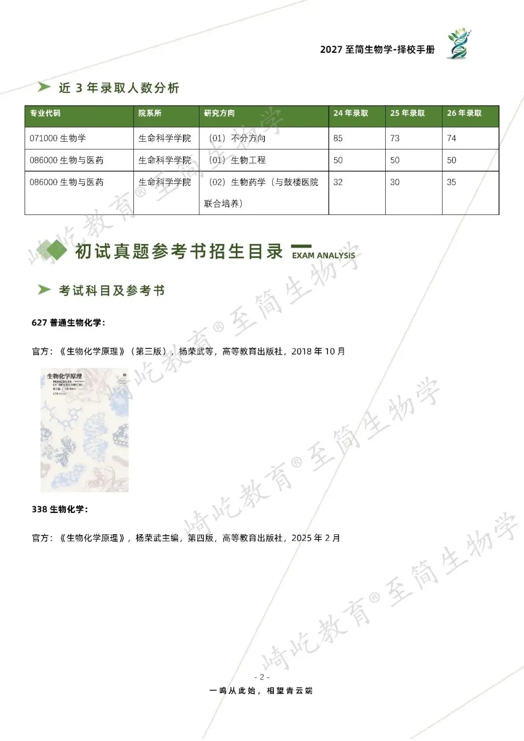 2027考研 南京师范大学627普通生物化学823细胞生物学338生物化学资料 近三年数据+2010-2026真题资料(免费分享26年)-第10张图片-四季读书网