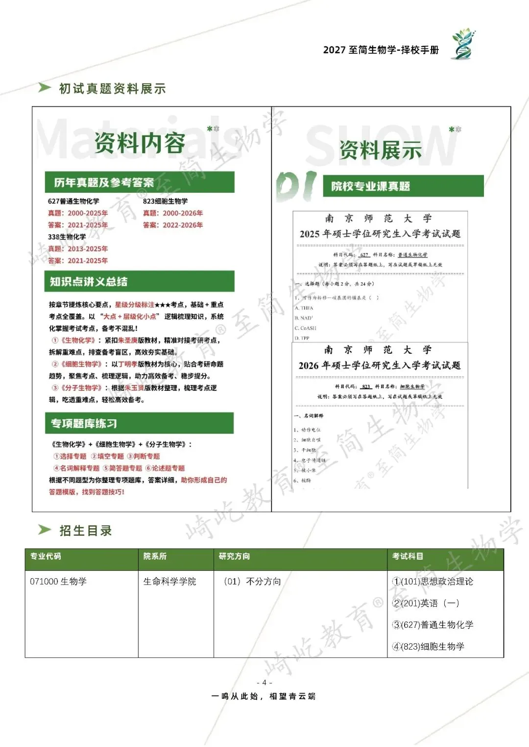 2027考研 南京师范大学627普通生物化学823细胞生物学338生物化学资料 近三年数据+2010-2026真题资料(免费分享26年)-第12张图片-四季读书网
