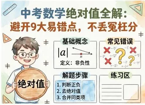 中考数学绝对值全解:避开9大易错点,不丢冤枉分-第1张图片-四季读书网