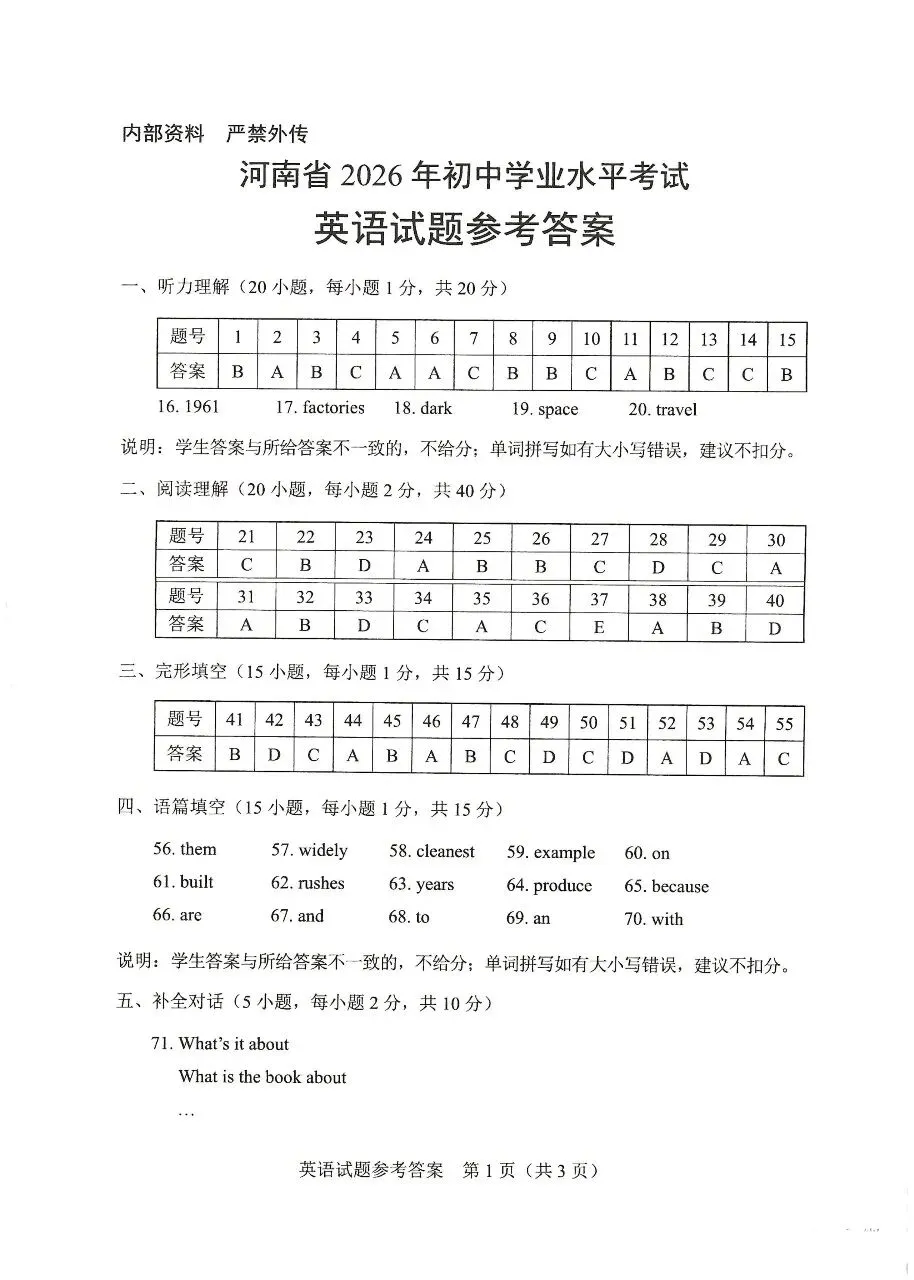2026河南中考英语试卷(含听力)-第11张图片-四季读书网 2026河南中考英语试卷(含听力)-第11张图片-四季读书网