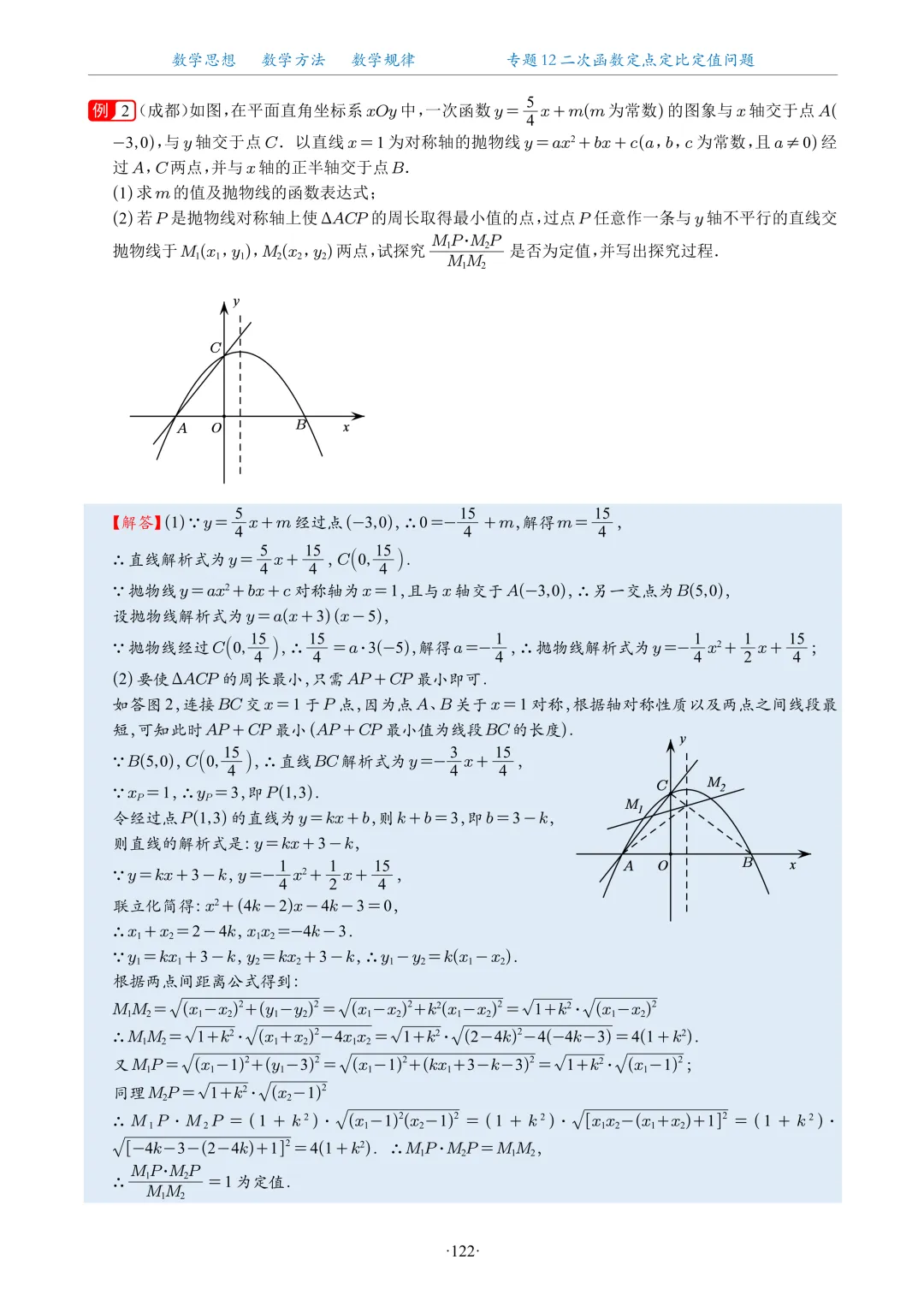 专题学习 | 中考数学:二次函数定点定比定值问题(真题+答案)-第5张图片-四季读书网 专题学习 | 中考数学:二次函数定点定比定值问题(真题+答案)-第5张图片-四季读书网