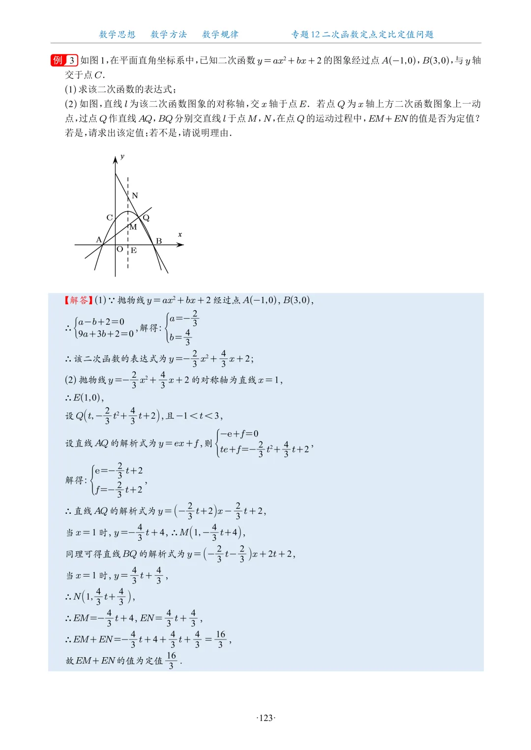 专题学习 | 中考数学:二次函数定点定比定值问题(真题+答案)-第6张图片-四季读书网 专题学习 | 中考数学:二次函数定点定比定值问题(真题+答案)-第6张图片-四季读书网