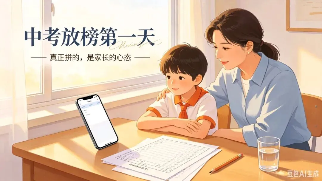中考放榜首日:所有焦虑,都源于你的预期太高-第1张图片-四季读书网
