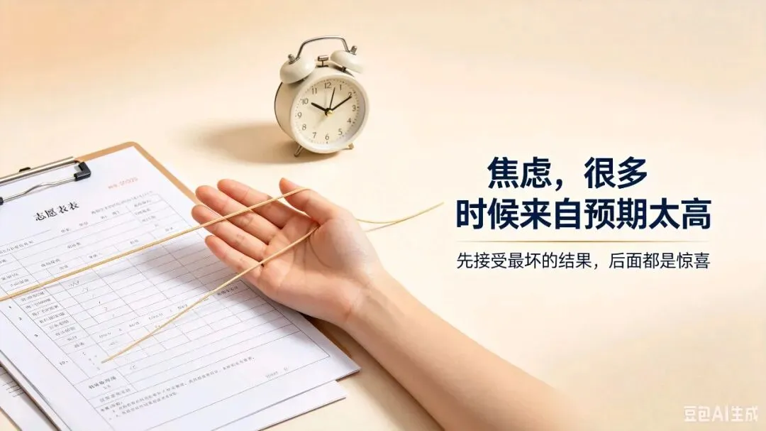 中考放榜首日:所有焦虑,都源于你的预期太高-第2张图片-四季读书网