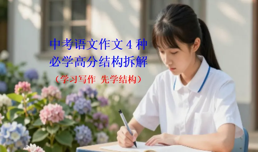 中考语文作文4种必学高分结构拆解(学习写作 先学结构)-第2张图片-四季读书网