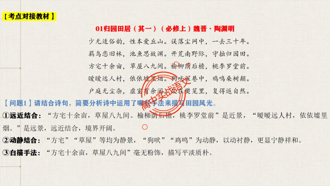【对标26真题+课本】讲透古诗鉴赏【表达方式+表现手法+结构技巧+修辞手法】-第81张图片-四季读书网 【对标26真题+课本】讲透古诗鉴赏【表达方式+表现手法+结构技巧+修辞手法】-第81张图片-四季读书网