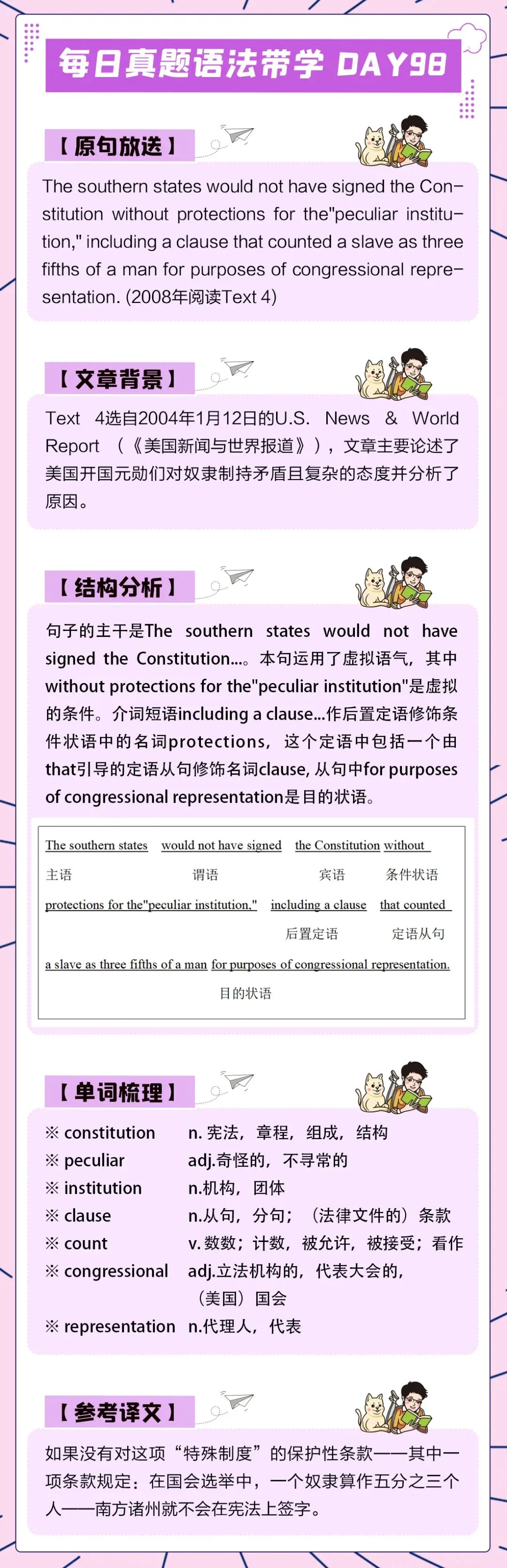 晓艳考研真题语法带学DAY98!行胜于言,事成于实.-第4张图片-四季读书网