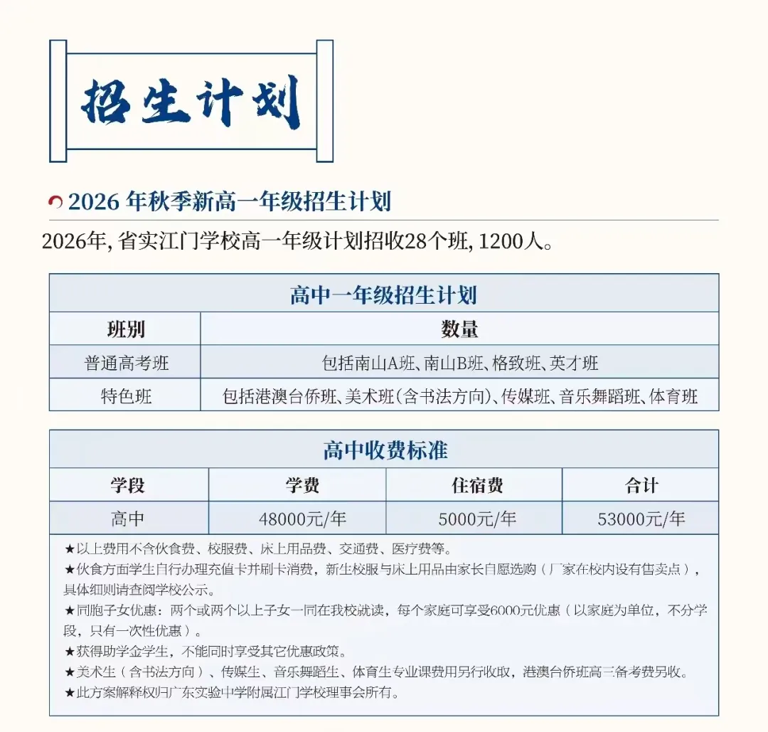 这两天可注册!江门各民办高中的中考全免分数线是多少?-第6张图片-四季读书网 这两天可注册!江门各民办高中的中考全免分数线是多少?-第6张图片-四季读书网