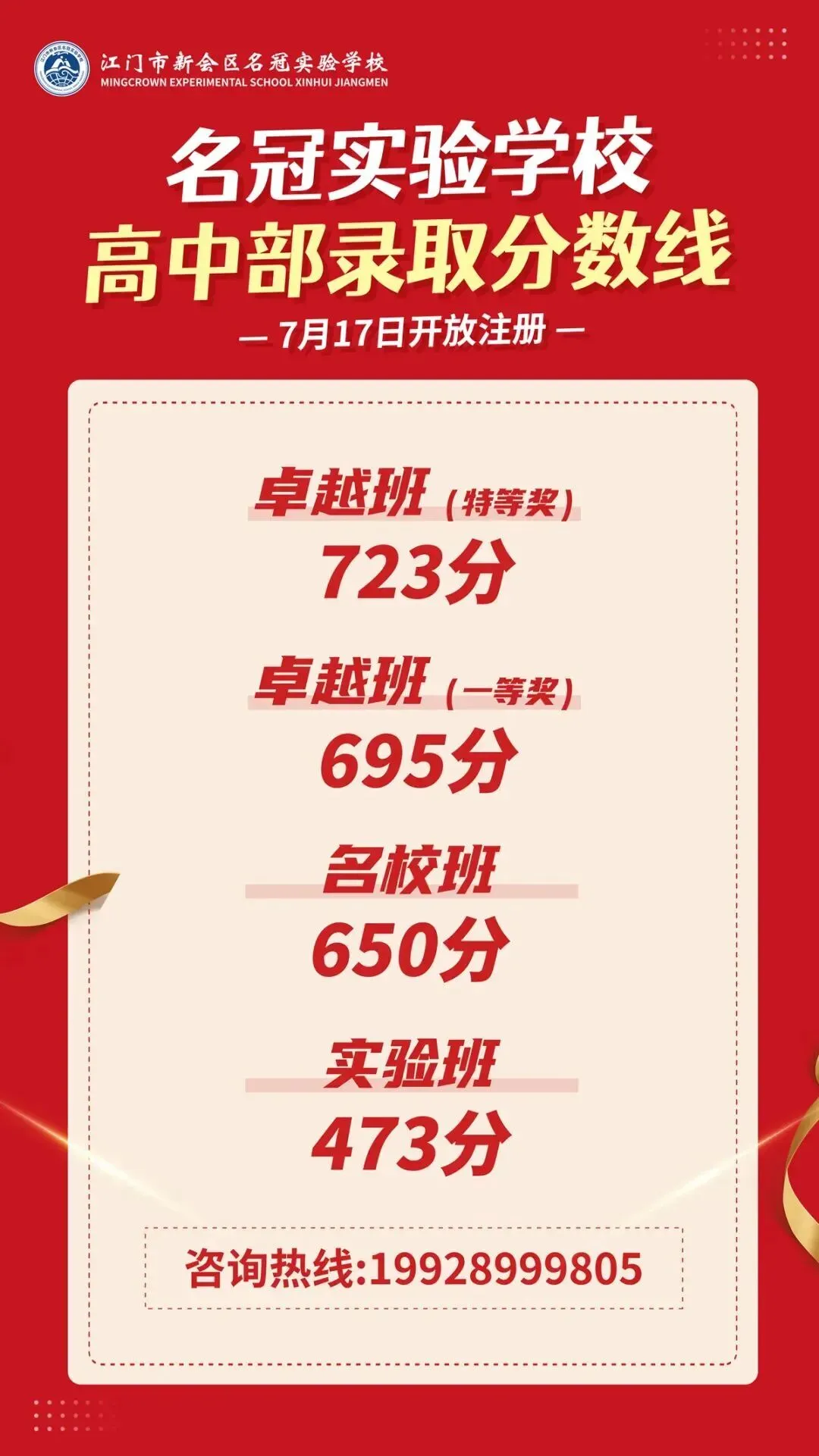 这两天可注册!江门各民办高中的中考全免分数线是多少?-第13张图片-四季读书网 这两天可注册!江门各民办高中的中考全免分数线是多少?-第13张图片-四季读书网