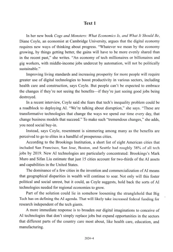 2024年考研英语(二)真题及答案解析-第6张图片-四季读书网 2024年考研英语(二)真题及答案解析-第6张图片-四季读书网