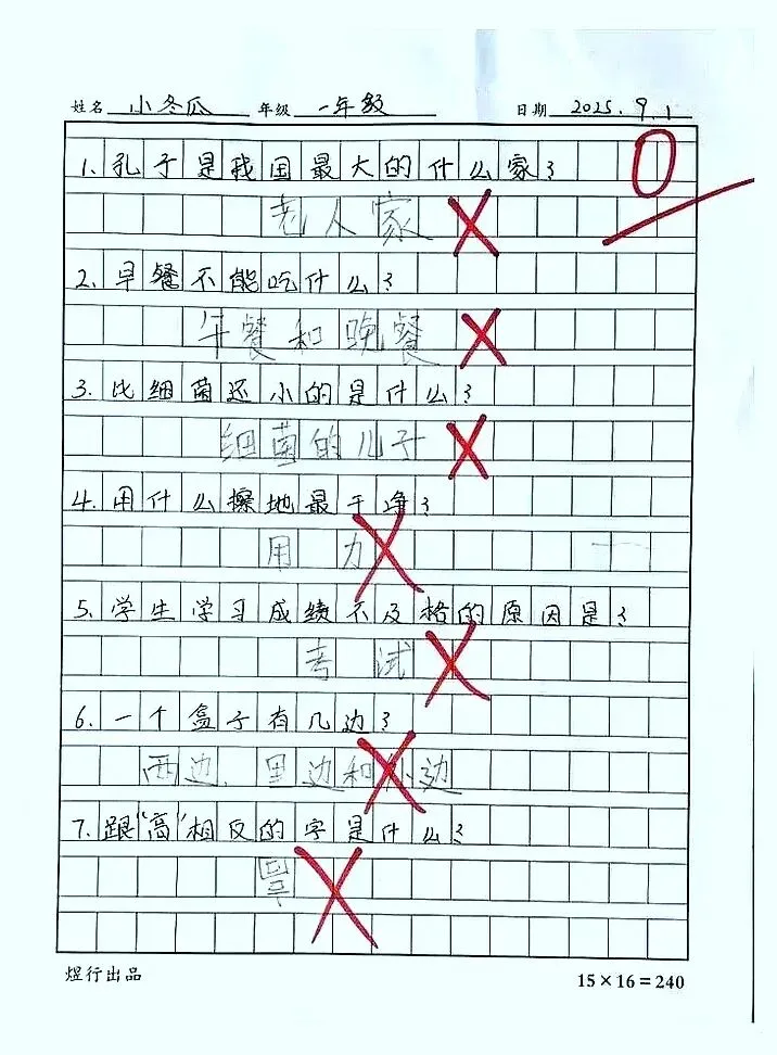 学生试卷写成“真话现场”,老师批到最后沉默了-第1张图片-四季读书网 学生试卷写成“真话现场”,老师批到最后沉默了-第1张图片-四季读书网
