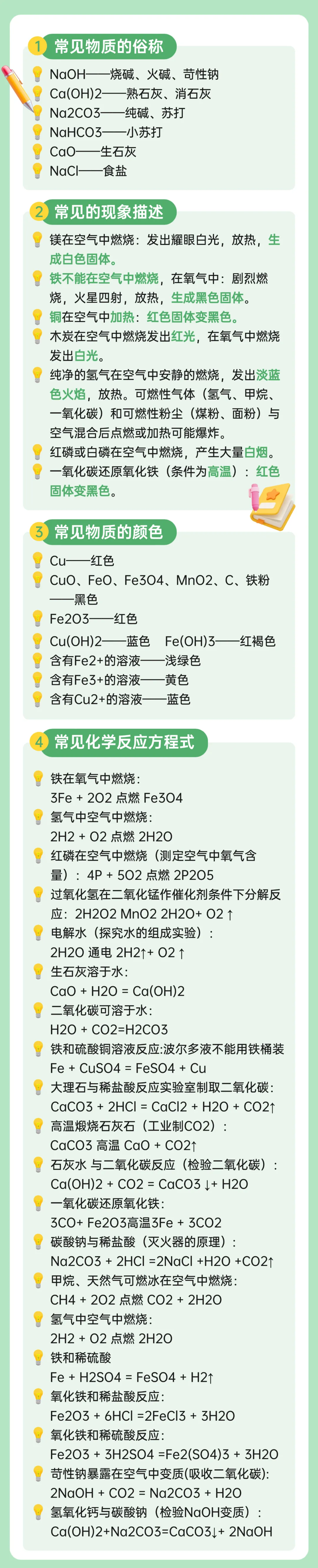 零失误应试指南!青岛中考化学必考知识点+考场注意事项-第1张图片-四季读书网