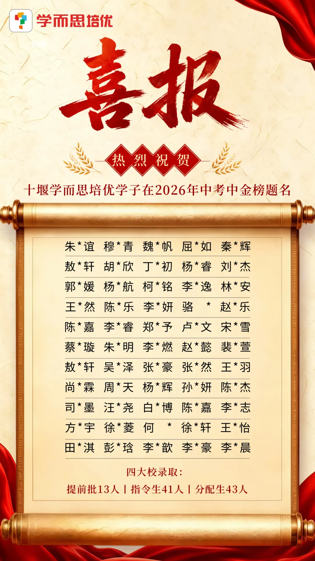 金榜凯旋!十堰学而思培优学员2026中考再创佳绩-第2张图片-四季读书网 金榜凯旋!十堰学而思培优学员2026中考再创佳绩-第2张图片-四季读书网