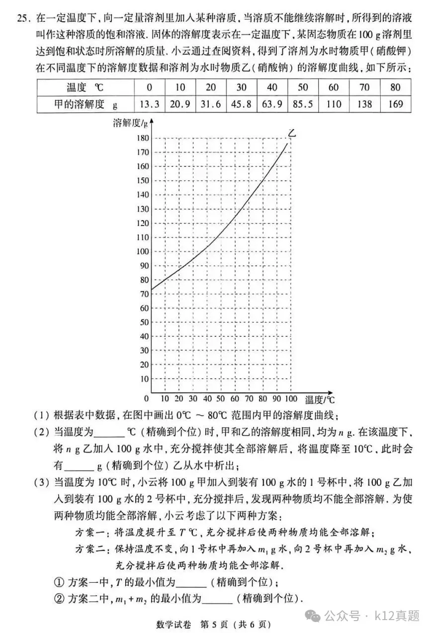 中考真题原卷:北京市2026年中考数学、英语试题(含答案)-第7张图片-四季读书网 中考真题原卷:北京市2026年中考数学、英语试题(含答案)-第7张图片-四季读书网