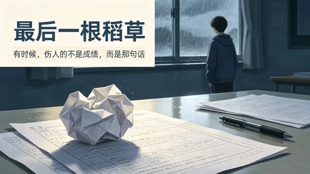 中考高考落榜后孩子崩溃:压垮少年的,从不是一张成绩单-第3张图片-四季读书网 中考高考落榜后孩子崩溃:压垮少年的,从不是一张成绩单-第3张图片-四季读书网