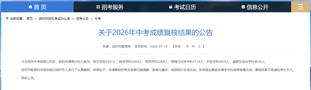 2026年深圳中考成绩复核结果公布!-第6张图片-四季读书网 2026年深圳中考成绩复核结果公布!-第6张图片-四季读书网