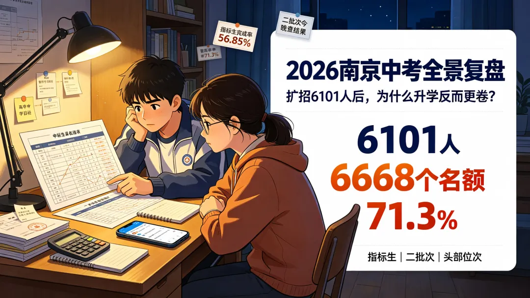 2026年南京中考录取全景复盘:扩招元年的格局之变-第1张图片-四季读书网