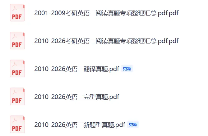 2027考研英语二《真题分类整理2010-2026》PDF版-第5张图片-四季读书网 2027考研英语二《真题分类整理2010-2026》PDF版-第5张图片-四季读书网